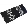 IT-BUDGET 19 inch Lüfterpanel für 4 Lüfter - 120x120 mm - 6U - Schwarz (90ITBSRK19XNOFAN4S)