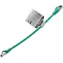 IT-BUDGET Full Copper Premium Patchkabel - Flex AWG 26 - Cat.8.1 - 2000 MHz - Halogenfrei - PoE+ - 40 Gbit - Grün - 0,25 m (90ITBFLEX81PK025GR)