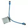 IT-BUDGET Cat.8.1 Slim Ethernet Patchkabel, S/FTP, 40Gbps, 2000MHz, LSZH, PoE+, Blau, 0,5m 90ITBSLIM81PK050B
