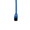 IT-BUDGET Cat.8.1 Slim Ethernet Patchkabel, S/FTP, 40Gbps, 2000MHz, LSZH, PoE+, Blau, 0,5m 90ITBSLIM81PK050B