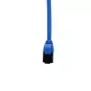 IT-BUDGET Cat.8.1 Slim Ethernet Patchkabel, S/FTP, 40Gbps, 2000MHz, LSZH, PoE+, Blau, 0,5m 90ITBSLIM81PK050B