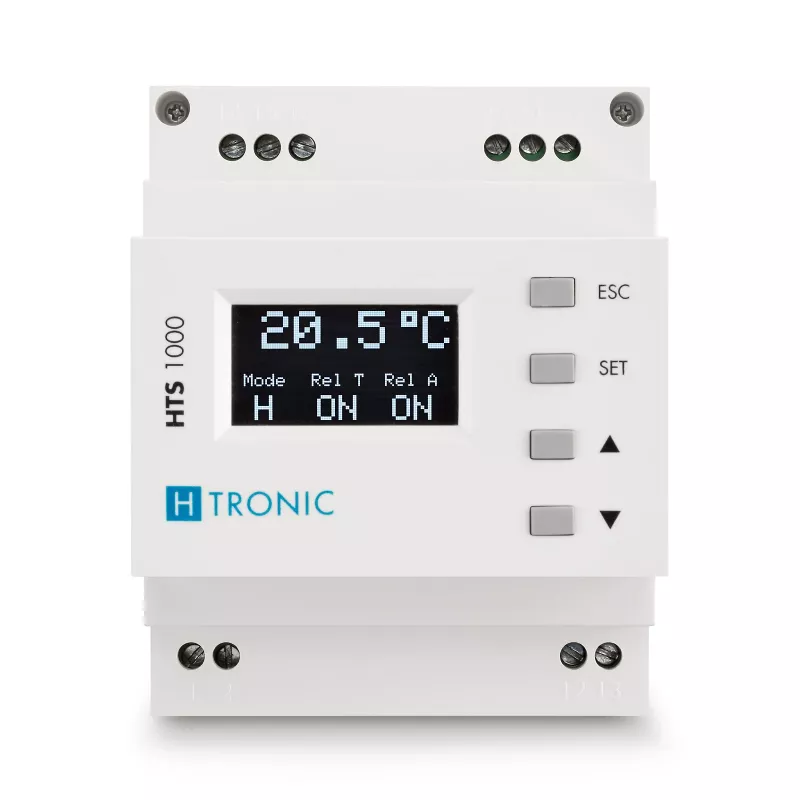H-TRONIC HTS 1000 DIN-Schienen-Temperaturschalter -99°C bis +850°C 1114690
