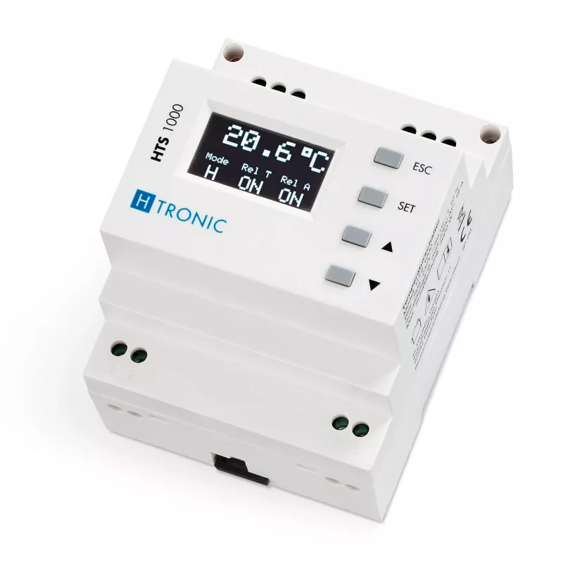 H-TRONIC HTS 1000 DIN-Schienen-Temperaturschalter -99°C bis +850°C 1114690