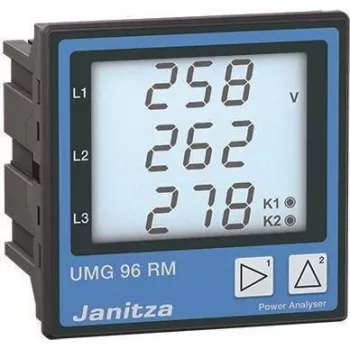 Janitza UMG 96RM Power-Quality-Analysator, 90-277V AC/DC, Schalttafeleinbau, RS485 Modbus 5222061