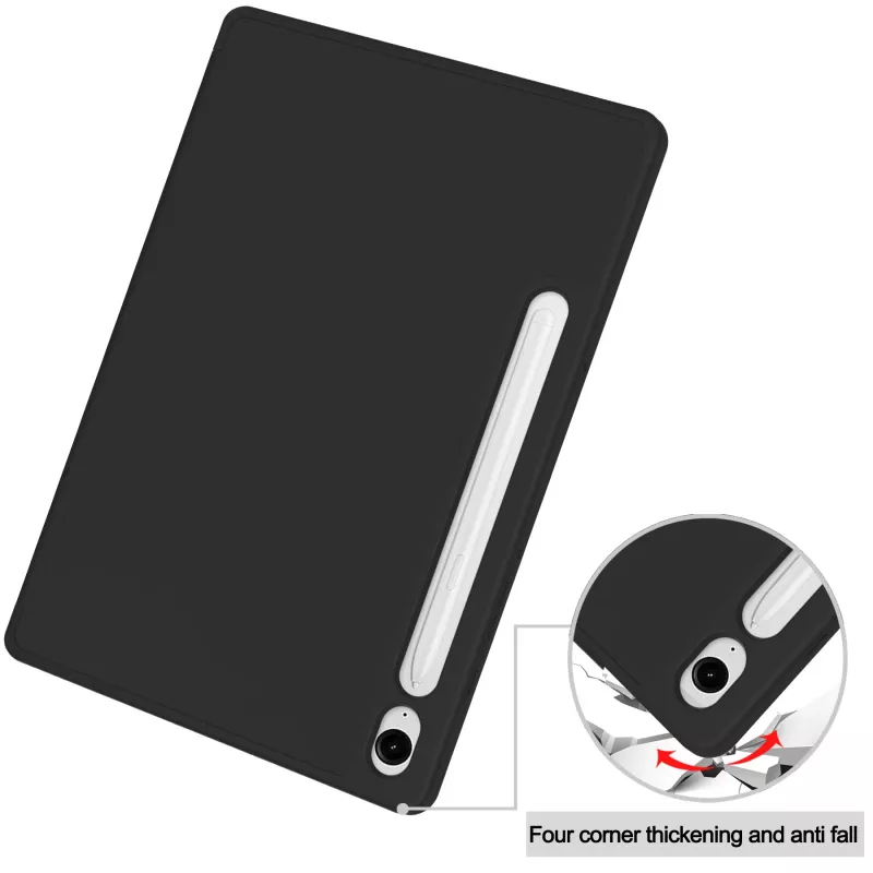 MRDISC Flip Cover für Samsung Galaxy Tab S10+ 5G, Schwarz TPU MG-FLIPSGTSGB9SW