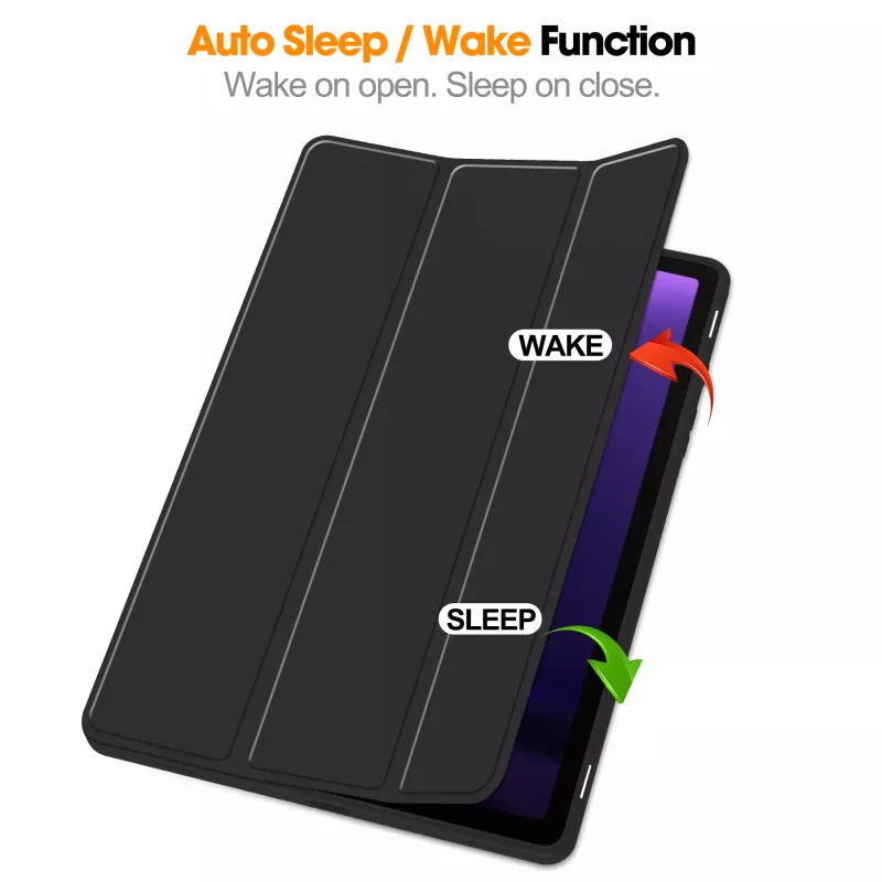 MRDISC Flip Cover für Samsung Galaxy Tab S10+ 5G, Schwarz TPU MG-FLIPSGTSGB9SW