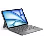 DIGISTOR HK Inateck KB04122 Tastaturhülle mit Touchpad für iPad 11 inch A16 / Air M3-M2 / Pro, abnehmbar, beleuchtet, QWERTZ deutsches Layout, graphitgrau