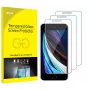 JETech Displayschutz aus gehärtetem Glas für iPhone SE 3/2 (2022/2020) 4,7 inch - 3er-Pack, 9H, 2.5D, hüllenfreundlich
