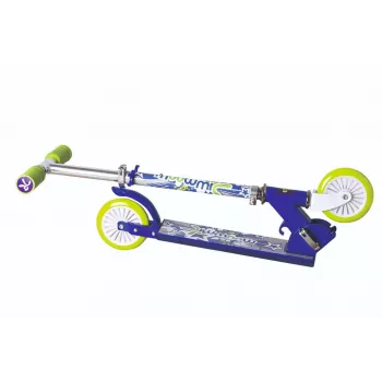 MUUWMI KiddyScooter Racing 3-Rad-Tretroller, Blau