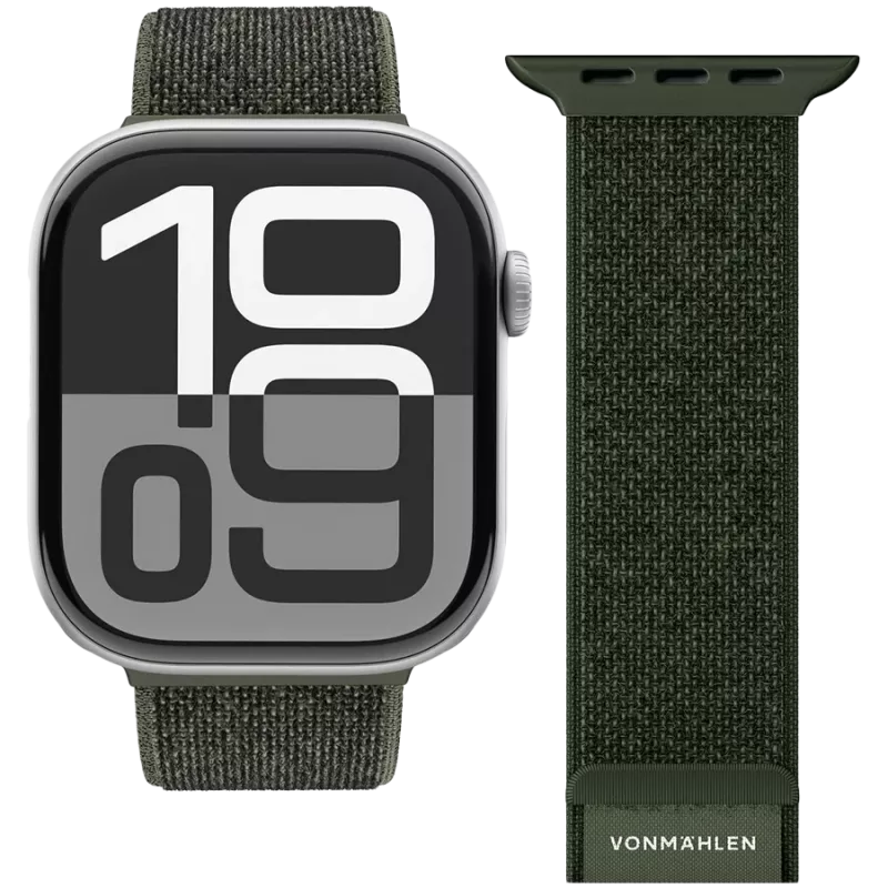 VONMÄHLEN Fitness Loop 2 40, 41, 42mm Einheitsgröße, Oliv