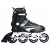 MUUWMI AU 442 Inline-Skates, Größe EU 42, Schwarz/Weiß, ABEC 7 Kugellager, 80mm Rollen, Aluminiumrahmen