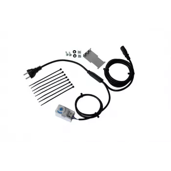 IT-BUDGET Lüfter-Montagekit mit Thermostat, Halterung, Kabel und Montagematerial - Einstellbar 0-60°C (90ITBTKD180603KTH)