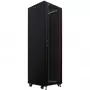 IT-BUDGET 19 inch Server-Rack SRK - 42U - 600x1000 mm - Glas-/Stahltür - Flatpack - Schwarz 90ITB19SRK42610GSN