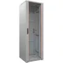 IT-BUDGET 19 inch Server Rack SRK 42U 600x1000 mm Glas-/Stahltür Flatpack Hellgrau 90ITB19SRK42610GGN