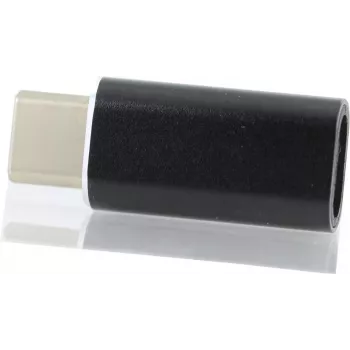 CYOO Lightning auf USB-C Adapter – Schwarzer Konverter zum Laden und Datenabgleich (CY122090)