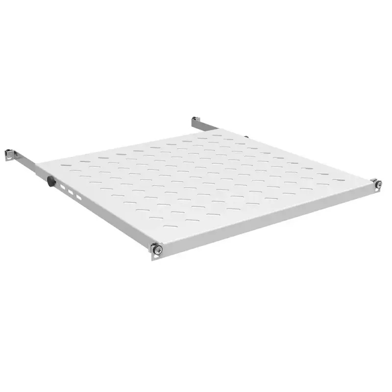 IT-BUDGET 19 Zoll festes Rack-Regal 0,5U 450mm tief 80kg hellgrau 12WZ82648003450011