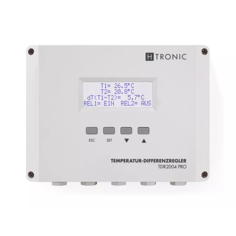 H-Tronic TDR 2004 PRO Temperaturdifferenzregler, -99 bis +850 °C 1114770