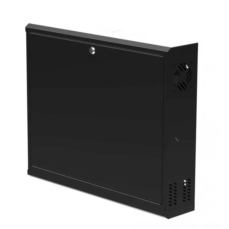 IT-BUDGET 19 Zoll Wandgehäuse 2U vertikal platzsparend schwarz 90ITBWV19V2S