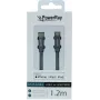PowerRay USB-C auf Lightning MFi-zertifiziertes geflochtenes Kabel 1,2m Grau PR-DCCL120TGY
