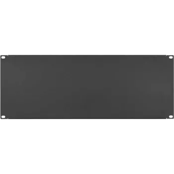 IT-BUDGET 19 inch Blindplatte / Rack-Blendplatte - 4U - Robuste Metallversion - Schwarz (90ITBBP4HES)