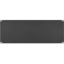 IT-BUDGET 19 inch Blindplatte / Rack-Blendplatte - 4U - Robuste Metallversion - Schwarz (90ITBBP4HES)