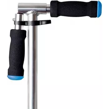 MUUWMI AU 522 Aluminium-Tretroller 205 mm Grün-Blau-Schwarz