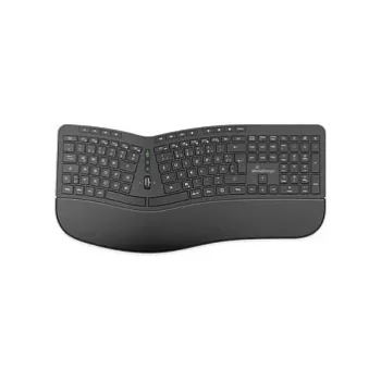 MediaRange Ergonomische Kabellose Multimedia-Tastatur QWERTZ Schwarz MROS279