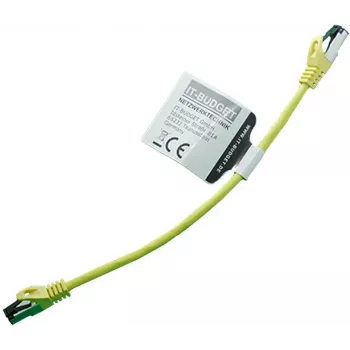 IT-BUDGET Cat.8.1 S/FTP Patchkabel, 0,25 m, Gelb, 40 Gbps, Vollkupfer, LSZH, PoE+ 90ITBFLEX81PK025Y
