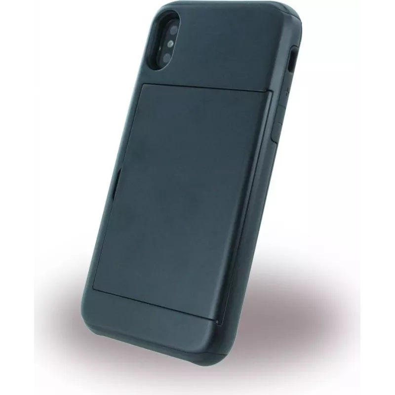 CYOO Slid Style Kartenfach Hard Cover für Apple iPhone X – Schwarz