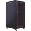 IT-BUDGET 19-Zoll Server-Rack SRK - 27U - 800x800 mm - Glas-/Stahltüren - Kabelkanäle - Montiert - Schwarz (99ITB19SRK2788GSNM)