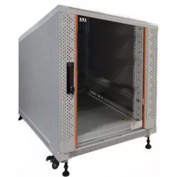 IT-BUDGET 19 inch Netzwerkschrank SRK 12U 600x800 mm Lichtgrau Vormontiert