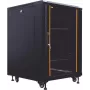 IT-BUDGET 19 inch Netzwerkschrank SRK - 12U - 600x800 mm - Glas-/Stahltür - Flatpack - Schwarz (90ITB19SRK1268GSN)