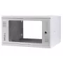 IT-BUDGET 19 inch Wandgehäuse T-STONE, 6U, 450 mm Tiefe, Glastür, abschließbar, Weiß (90ITBTSWV6545GW)