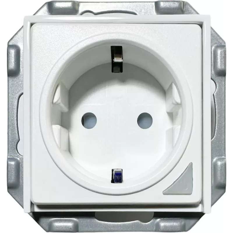 PowerRay WiFi Smart Steckdose PR-SSO-01, rahmenlos Weiß, 16A, App- & Sprachsteuerung, Typ F