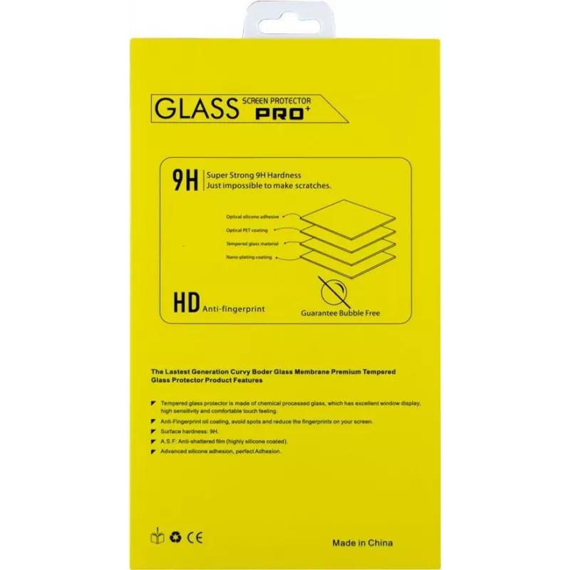 CYOO Pro+ Panzerglas Displayschutzfolie für Huawei P20 lite - 9H Härte, 2,5D abgerundete Kanten, blasenfrei