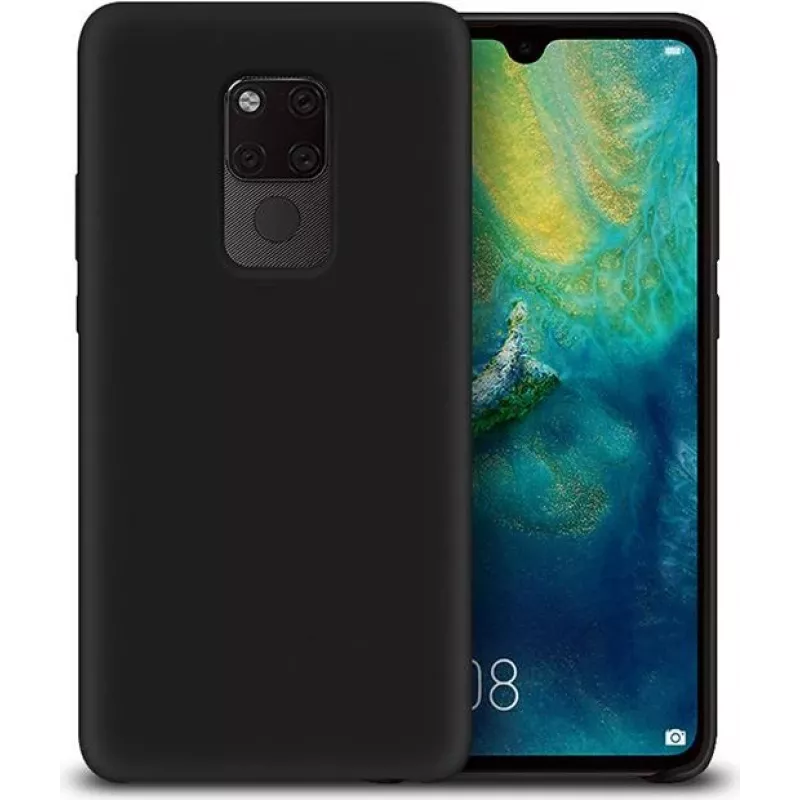 CYOO Premium Liquid Silikon Hülle für Huawei Mate 20 Pro - Schwarz