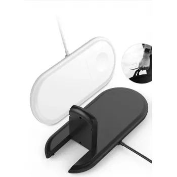 CYOO 2-in-1 Ladepad, Qi-Standard, Schwarz