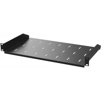 IT-BUDGET 19 inch Fester Rackboden 1U 200 mm tief 25 kg Schwarz 90ITB19FB200S
