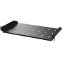 IT-BUDGET 19 inch Fester Rackboden 1U 200 mm tief 25 kg Schwarz 90ITB19FB200S
