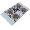IT-BUDGET Leise 19 inch Lüftereinheit 6U, 4 Lüfter, 430 m³/h, Hellgrau (99ITB19SLUG)