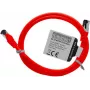 IT-BUDGET Vollkupfer Premium Patchkabel - Flex AWG 26 - Cat.8.1 - 2000 MHz - halogenfrei - PoE+ - 40GBit - rot - 1 m (90ITBFLEX81PK1R)