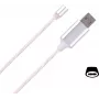 CYOO Flow Light Magnet USB Type-C Kabel 1m Weiß LED Ladekabel Daten-Synchronisation CY121476