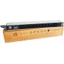 Liebernetz 19 inch Rackmount PDU, 12x C13 Steckdosen, Überspannungsschutz, SCHUKO Stecker, Aluminium, Schwarz 90LNSDL1912KKSP