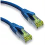 IT-BUDGET Full Copper Premium Patchkabel - Super Flex TPE - Cat.6A mit Cat.7 Rohkabel - 600 MHz - Halogenfrei - PoE+ - 10 Gbit - Blau - 2 m 90ITBFLEX6A7PK2B