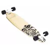MUUWMI AU 559 Longboard Skateboard, 8-fach Ahorn Deck, ABEC 7 Kugellager, 70mm Rollen, Holz
