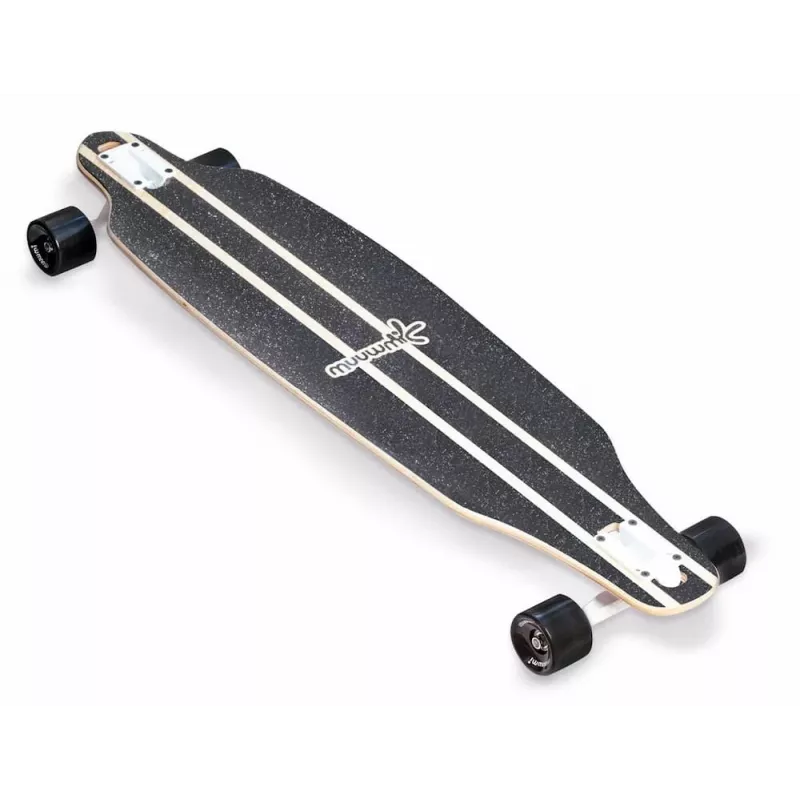 MUUWMI AU 559 Longboard Skateboard, 8-fach Ahorn Deck, ABEC 7 Kugellager, 70mm Rollen, Holz