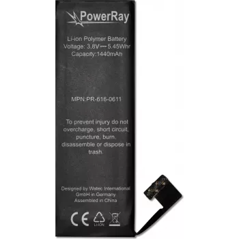 PowerRay Akku PR-616-0611 für iPhone 5, 1440 mAh, Bulk