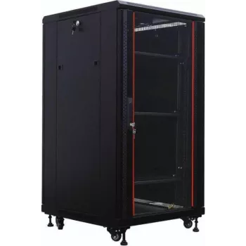 IT-BUDGET 19-Zoll Server-Rack SRK 27U 600x1000 mm Flatpack Schwarz 90ITB19SRK27610GSN