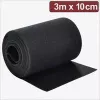 Quadrios 24CA312 Klettverschlussband-Rolle 3 m x 10 cm Schwarz
