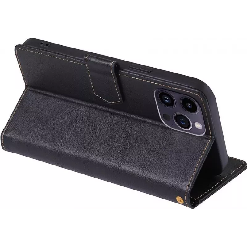 CYOO Premium BookCase Folio Hülle für Apple iPhone 14 Plus – Schwarz CY122795